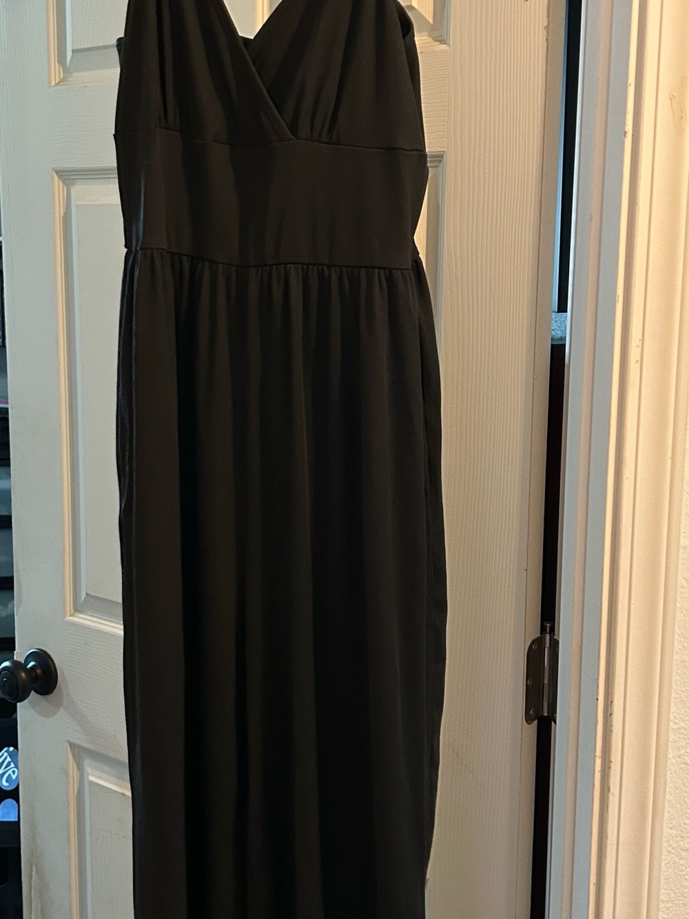Classic Black V-Neck Women's Jumpsuit